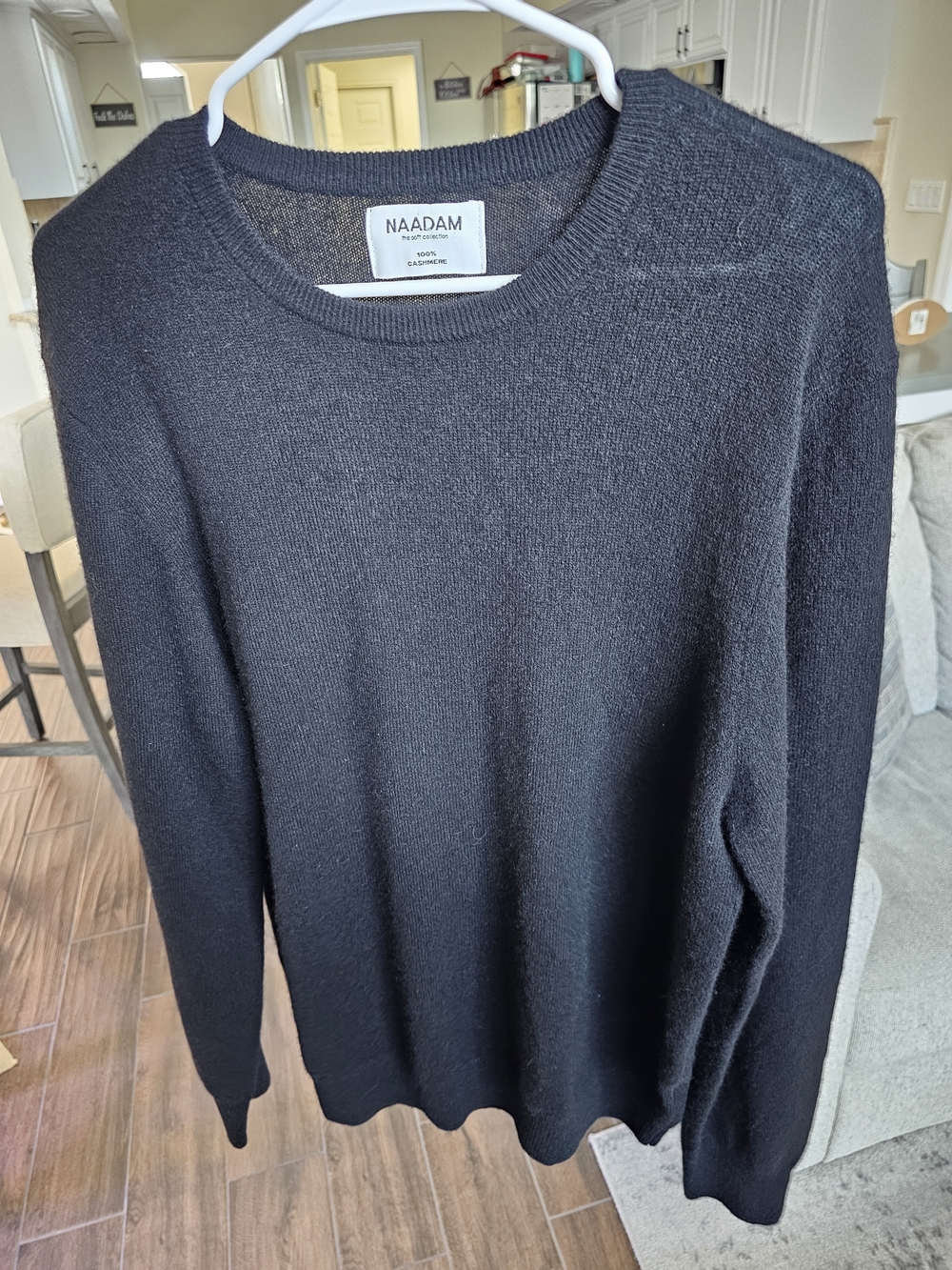 NAADAM Black Crewneck Cashmere Sweater